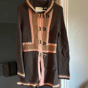Beautiful Sparrow by Anthropologie button up cardigan sweater, size small